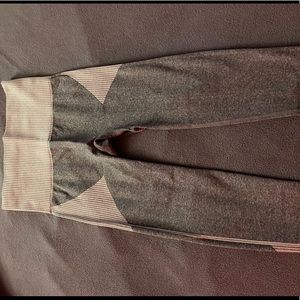 Grey and white x small leggings